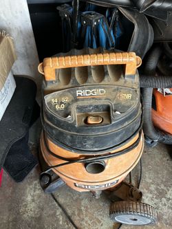 RIDGID 14 Gallon 6.0 Peak HP Wet Dry Shop Vacuum Vacuum Cleaner Tested