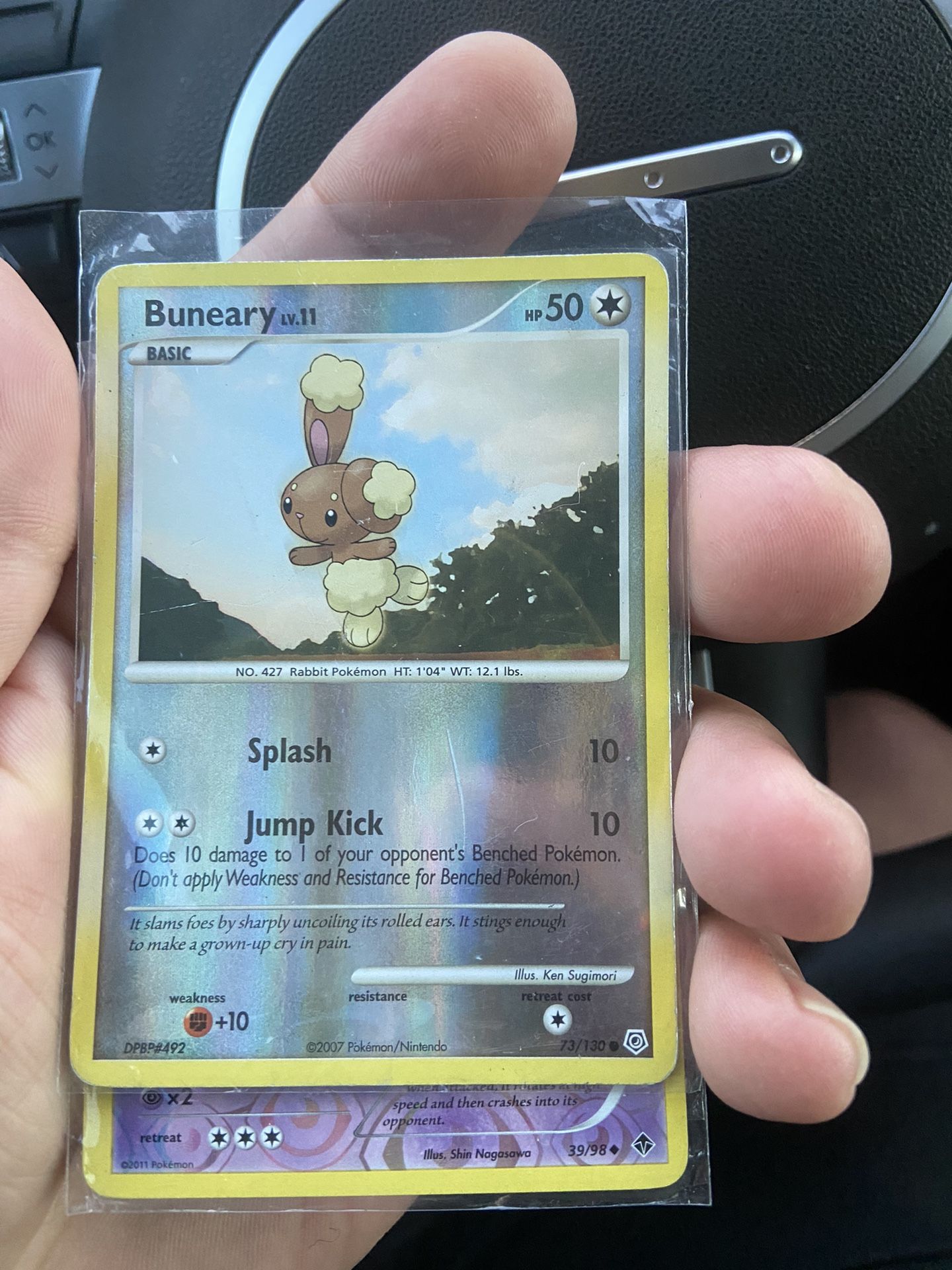 Holographic Buneary Pokemon Card