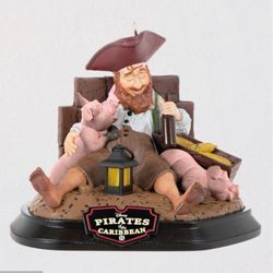 2 Halmark Disney Ornaments. Mickey Dumbo, And Pirates Of The Caribbean Ornament