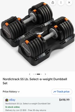 NordicTrack Adjustable Dumbells
