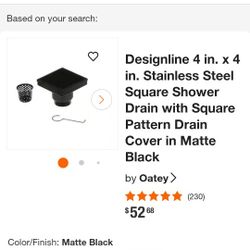 Designline Stainless Steel Shower Drain 