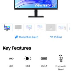 32 Inch Professional Monitor ViewFinity S8