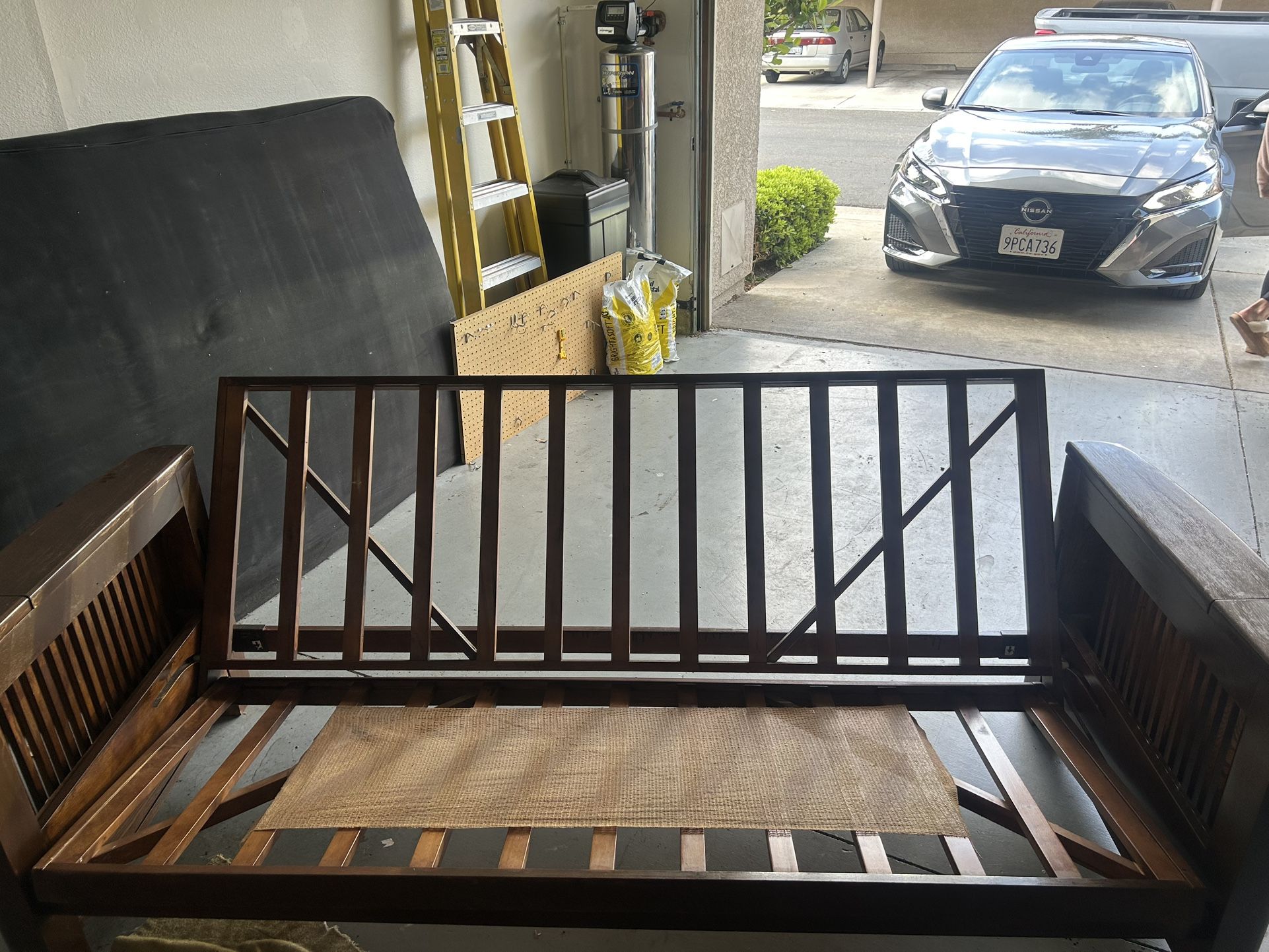 Solid Oak Futon.