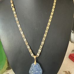 Gold 14k Chain With buddah Pendant 
