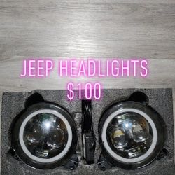 Multicolor Jeep LED Headlights