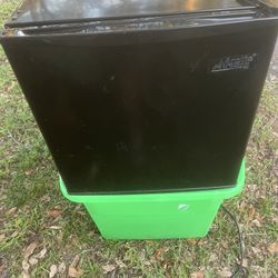 A small refrigerator