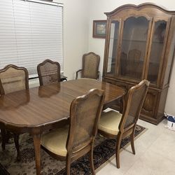 Dining Table And China Cabinet