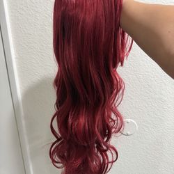26 inch red wig