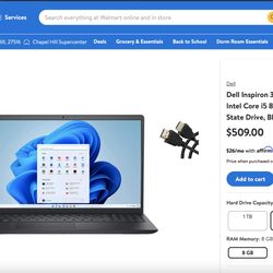 Dell Inspiron 3511 15.6” 256gb Laptop