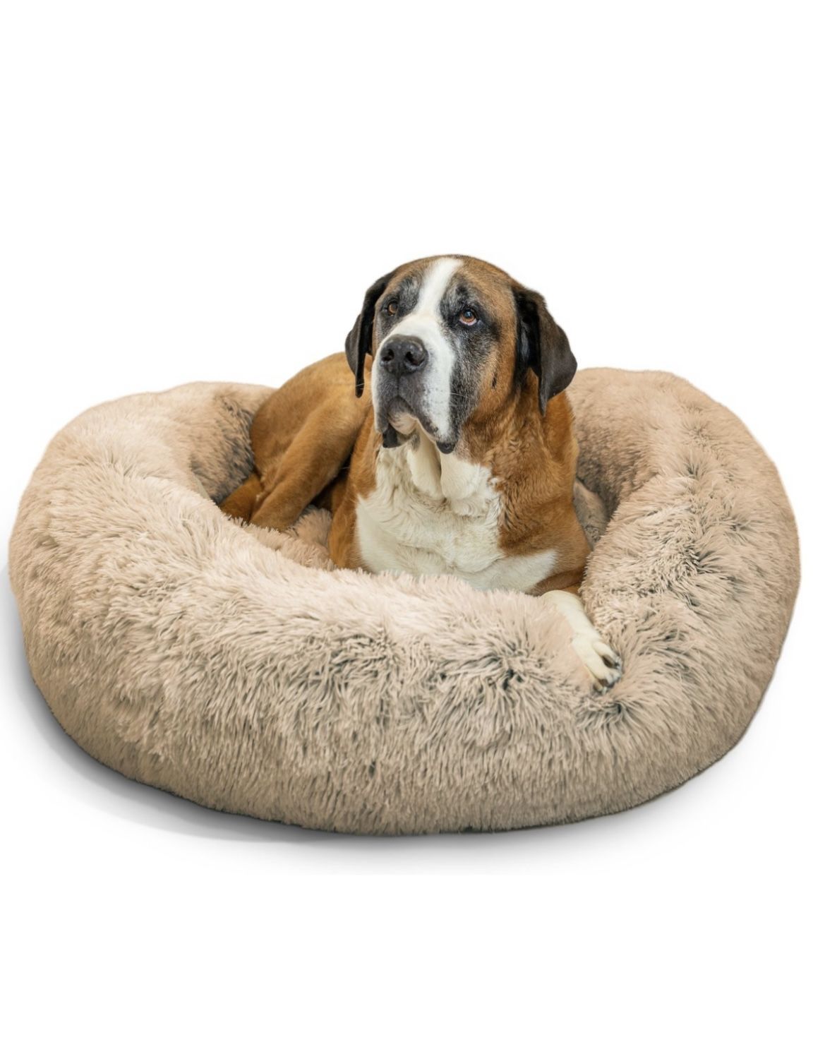 Best Friends by Sheri The Original Calming Shag Fur Donut Cuddler Cat & Dog Bed