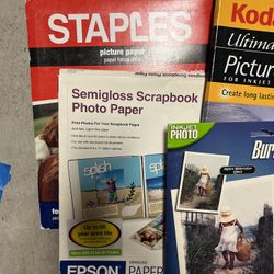 Lot 7 Open Picture Photo Paper For Ink Jet Printers