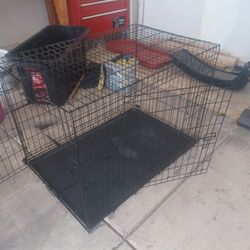 Dog kennel.