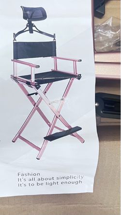 Tall Folding Makeup Artist Director Chair