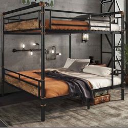 Queen Over Queen Bunk Bed For Sale & Single Queen Bed 