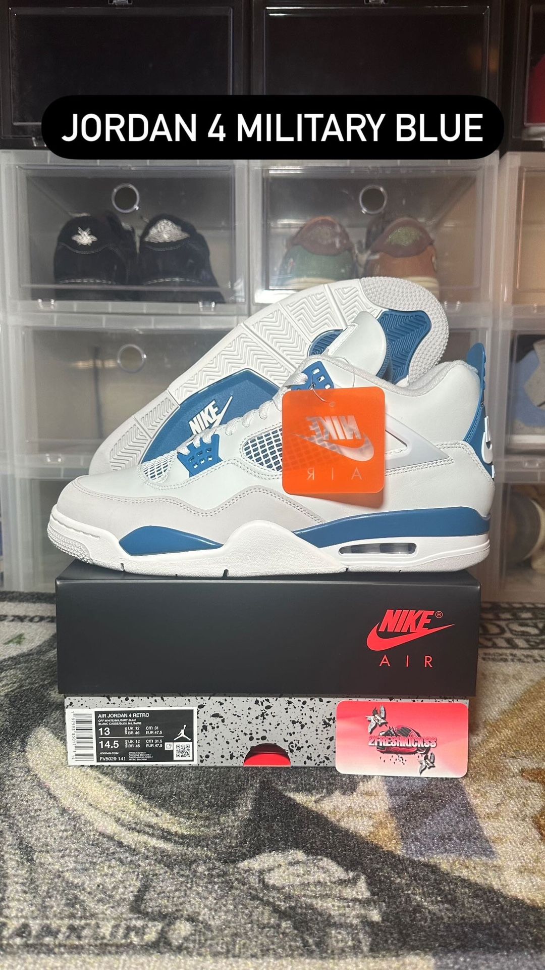 Jordan 4 Military Blue