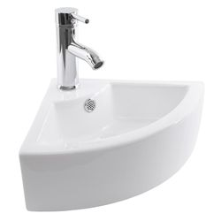 White Porcelain Ceramic Countertop Basin Vessel Vanity Sink Bowl Bathroom
