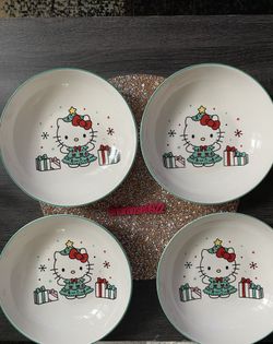 Christmas Hello Kitty Dishes