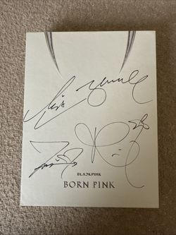 Blackpink Born Pink Signed Album Grey Version