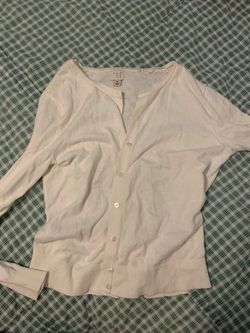 White cardigan (target) size m