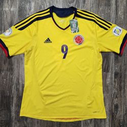 2012 Adidas Colombia Home Soccer Jersey Radamel Falcao Men L