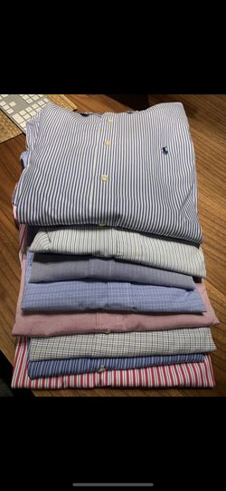 Ralph Lauren POLO SHIRTS long Sleeve Sizes L & XL. FONTAINBLEAU AREA PICK UP $35 Each