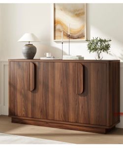 ✨ Modern Curved Sideboard / Buffet Cabinet – Like New ✨