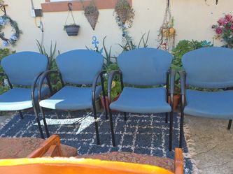 Blue Office Chaors 15each Marron 7  Kids 7 