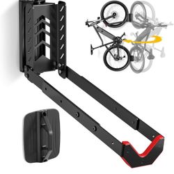monTEK Swivel Bike Wall Mount, No Heavy Lifting Required Bike Wall Mount, Bike Hangers for Garage, Space-Saving Bike Rack Garage, Easy to Load and Unl