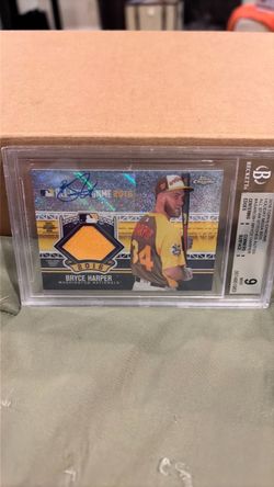 2016 TOPPS CHROME BRYCE HARPER ALLSTAR JERSEY PATCH AUTO 4/25 SUPER RARE BGS 9 10