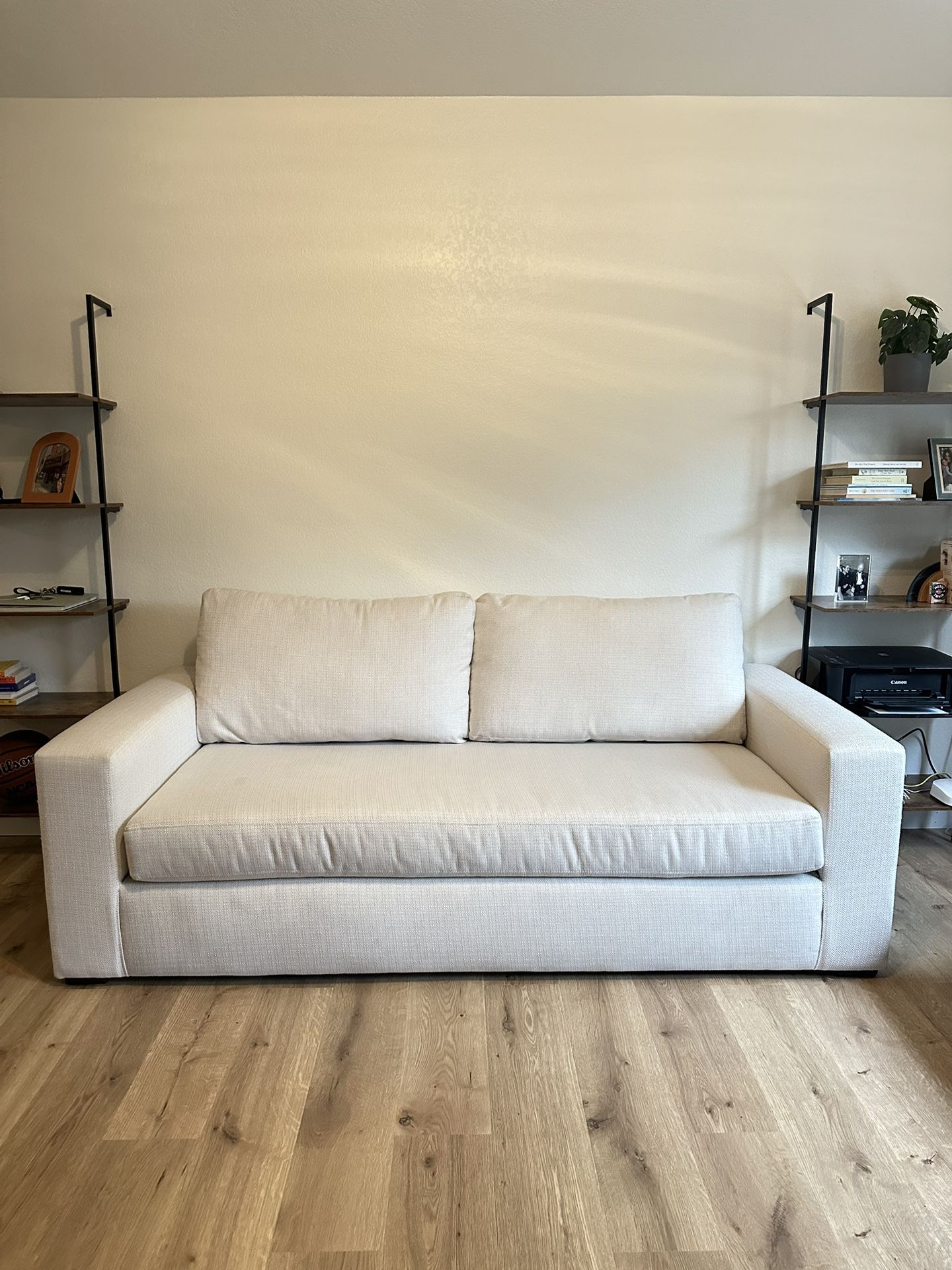 Ivory Queen Sleeper Sofa 84”