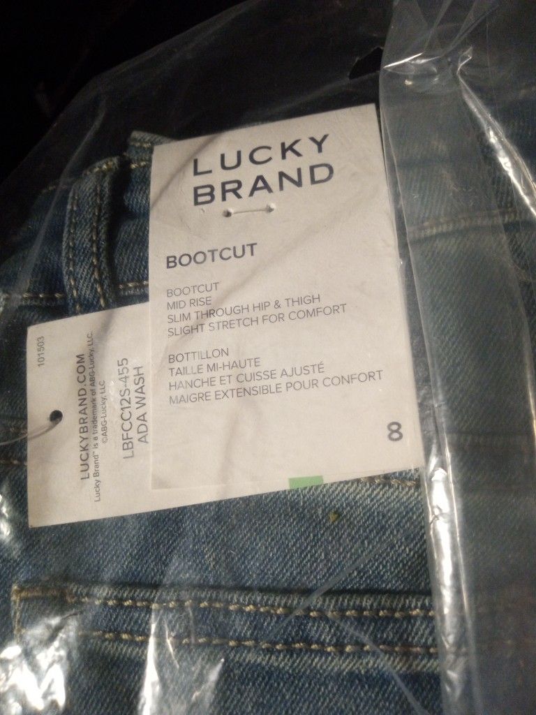 Lucky Brand Boot Cut Girls Size 8