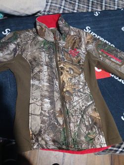 camo heat gear zip up jacket