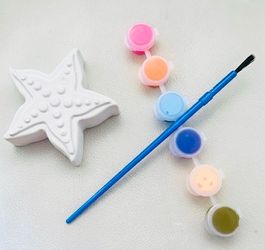 Kids paint kit party favors for birthday, mermaid sea life party activities paint your own set