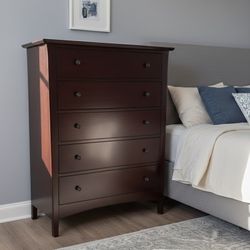 Baronet Solid Wood 5-Drawer Chest/ Cajonera Baronet de Madera Real