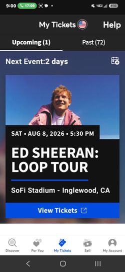 Ed Sheeran 8-8-26 SoFi