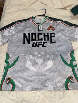 UFC Noche Officially Licensed Jersey 2XL Gray Green Red White Black
