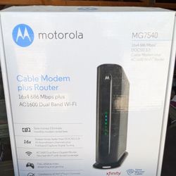 Motorola Modem And Router Combo MG7540