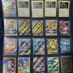 Pokemon Top Loader Lot (20) – Rayquaza VMAX, Zeraora VSTAR, Pikachu + More