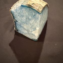 Blue Agate Crystal Geode, 4.9 Pounds