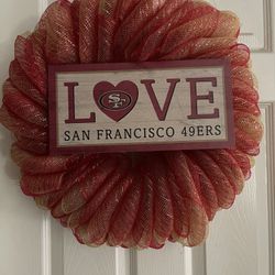 Sf 49ers Wreath 