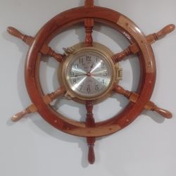 Nautical Ship Wheel Clock!