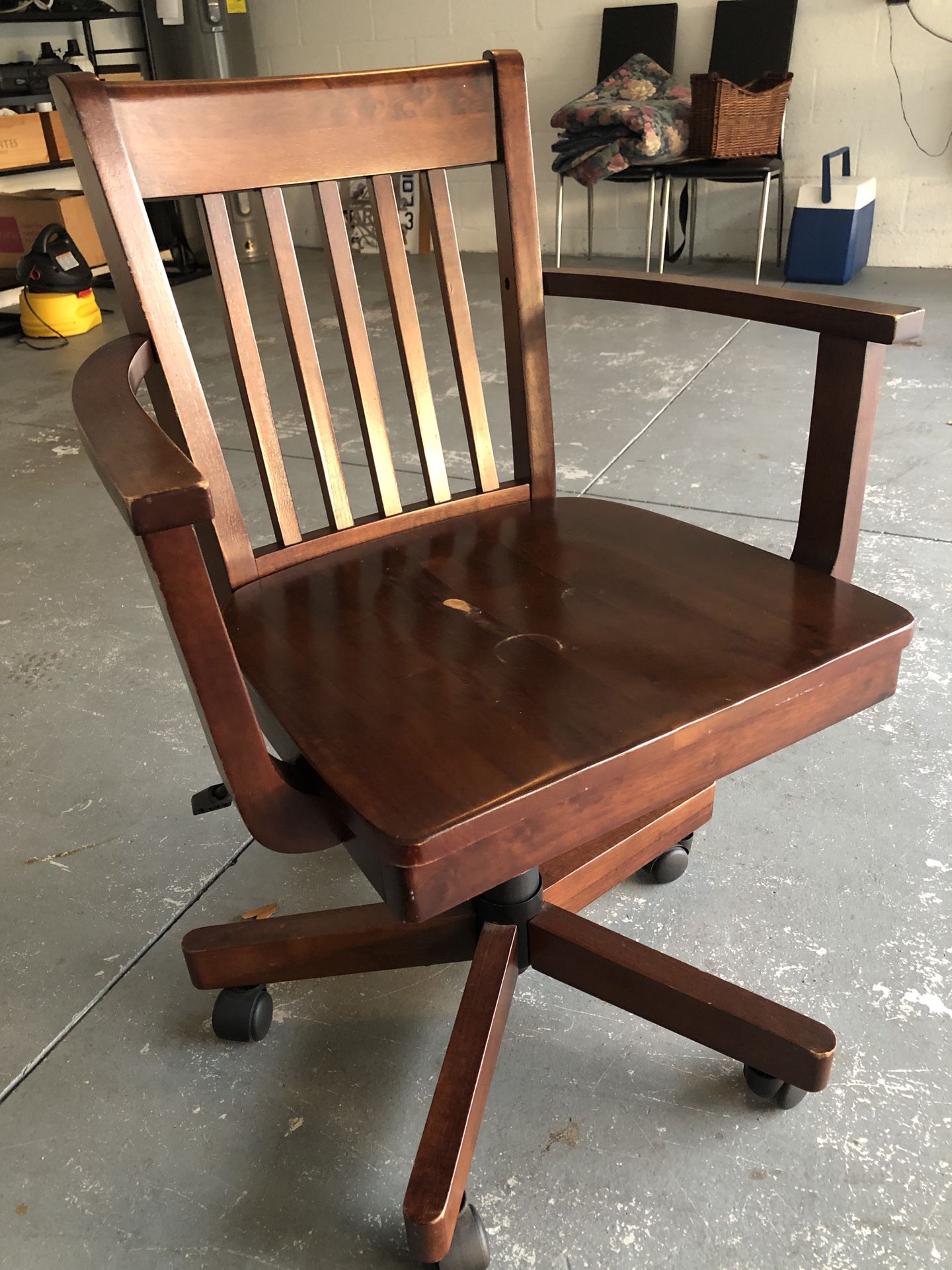 All Wood Bankers Chair