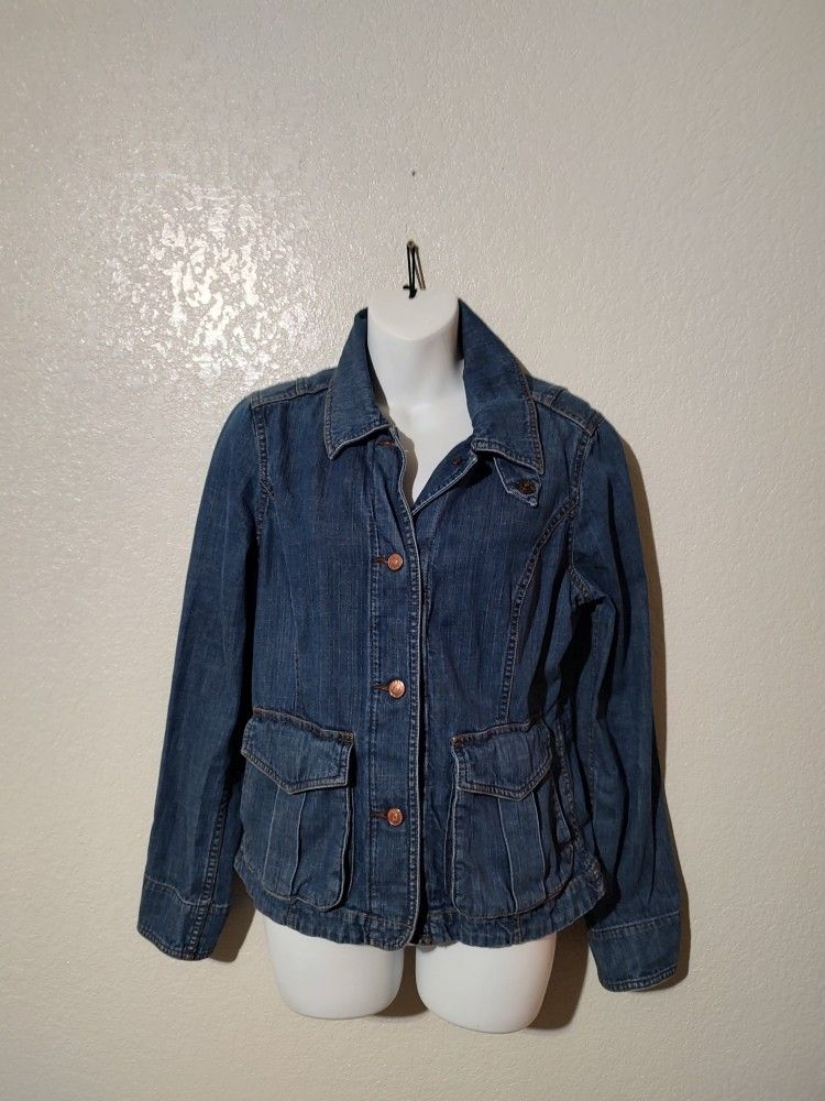 Eddie Bauer Denim Jacket Womens Small