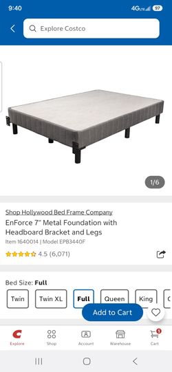 Enforce FULL Bedframe acts as box spring
