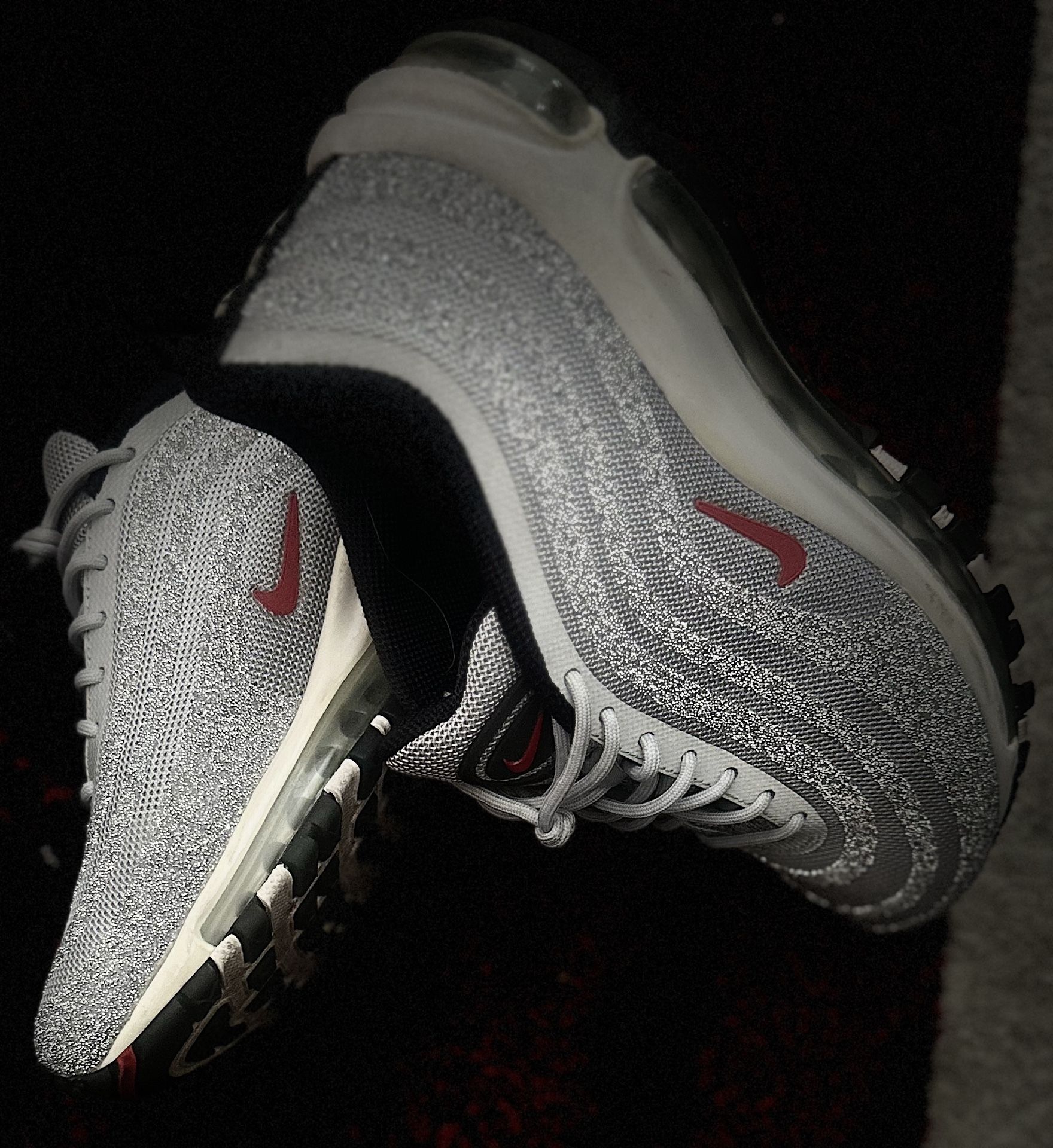 Nike Air Max 97 LX Silver Bullet Swarovski Shoes Woman's Size NO