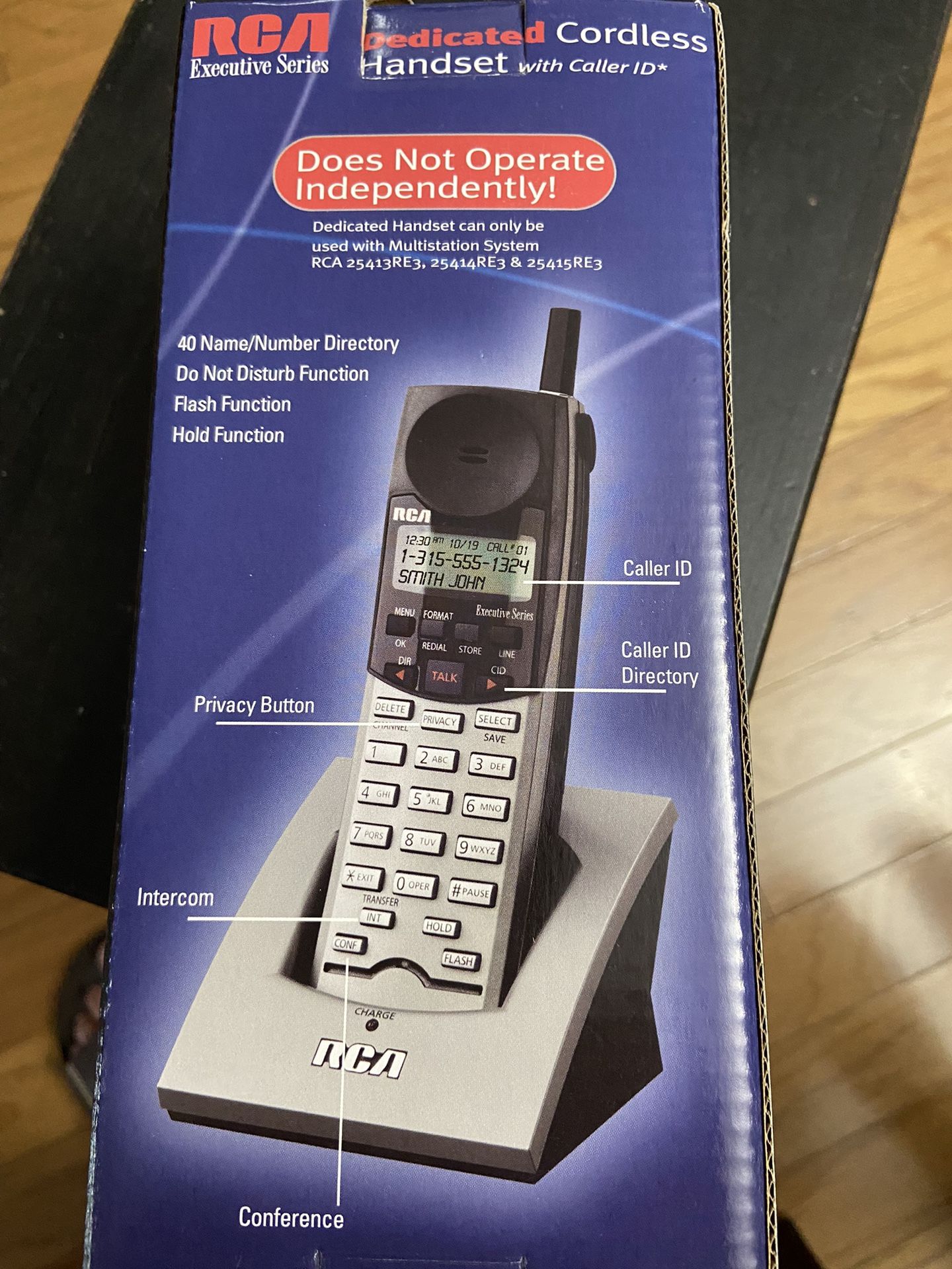 RCA DEDICATED CORDLESS EXECUTIVE SERIE MODEL H5400RE3-A