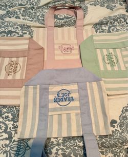 Trader Joe’s stripe mini tote