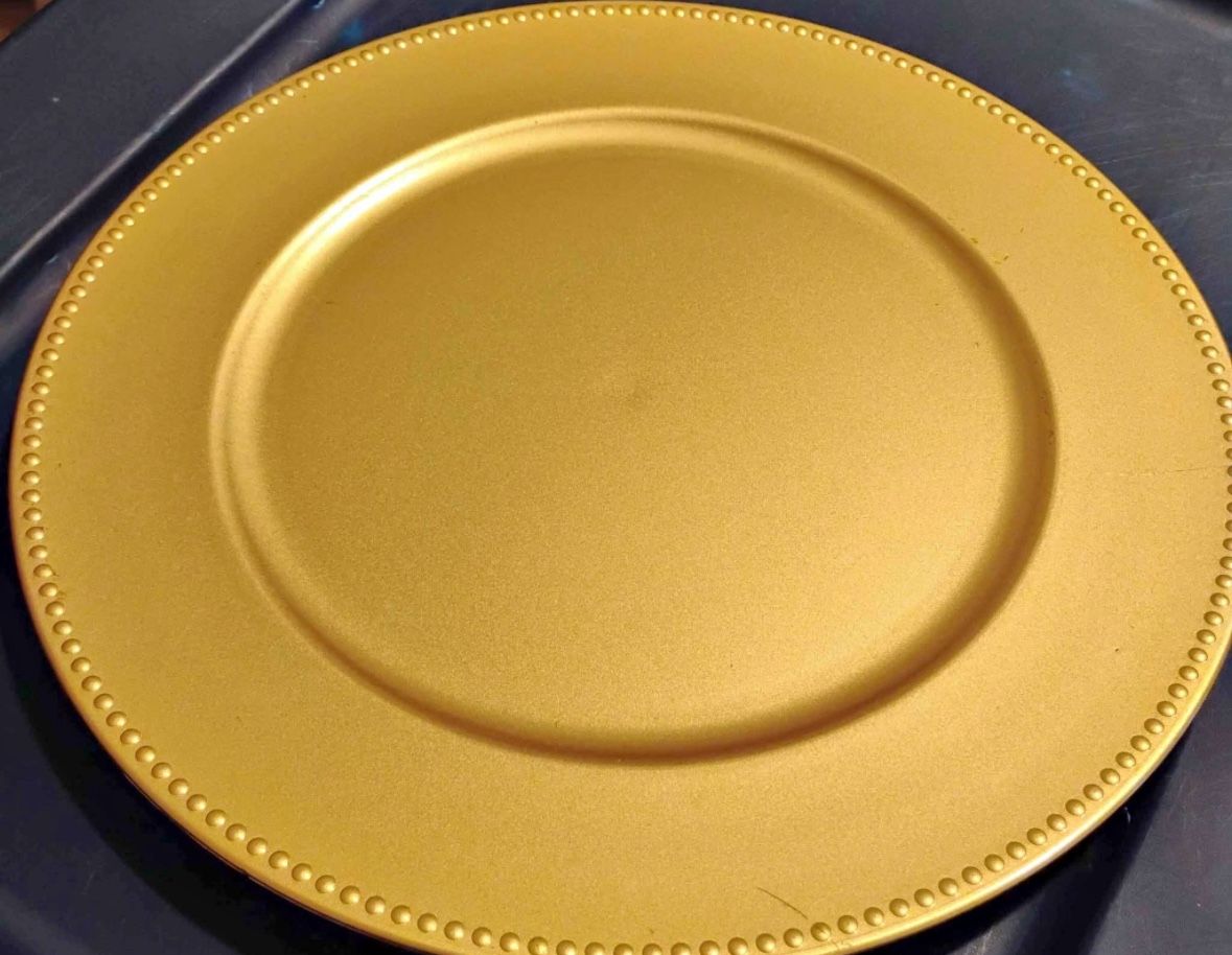 Gold Charger Plate ( 60 Pieces)