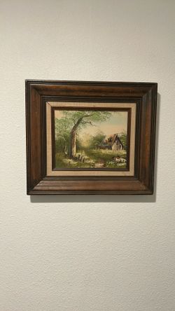 Oil Pastel Painting Width 16” X Tall 14”