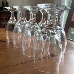 12oz glass with stem set of 8